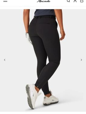 Macade Black Stretch Track Joggers